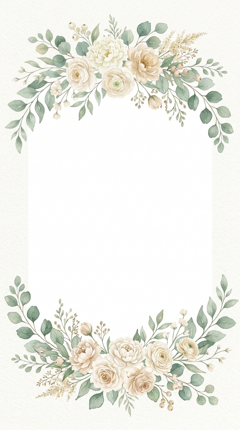 Decoración floral con hojas de eucalipto
